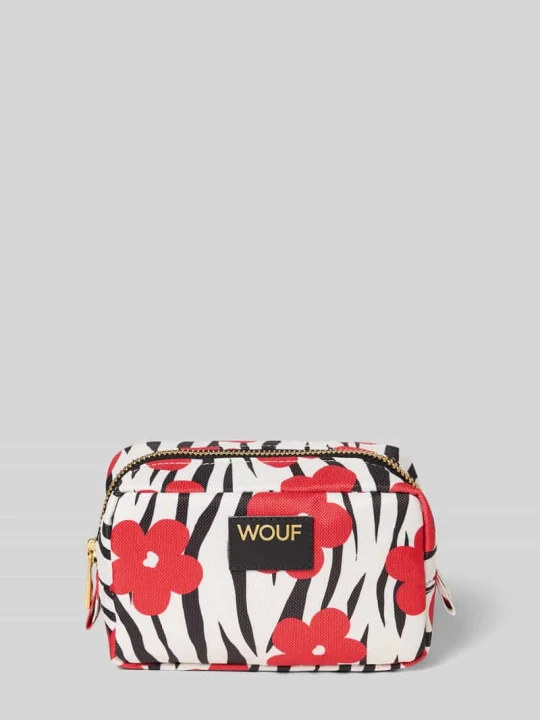 Zdjęcie produktu Kosmetyczka ze zwierzęcym nadrukiem na całej powierzchni model 'Wildflower' WOUF Biały