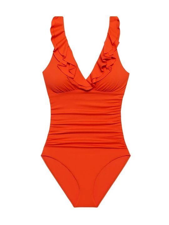 Zdjęcie produktu Kostium kąpielowy Lauren Ralph Lauren pomarańczowy