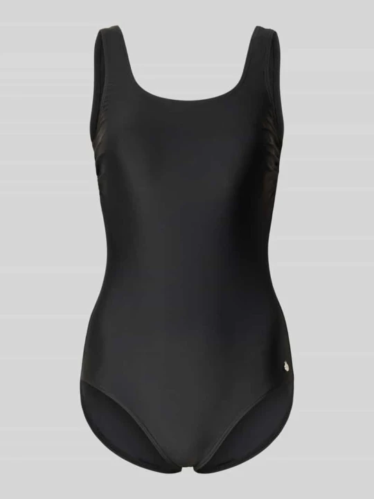 Zdjęcie produktu Kostium kąpielowy o kroju slim fit z dekoltem na plecach model 'Elena' Lascana Czarny