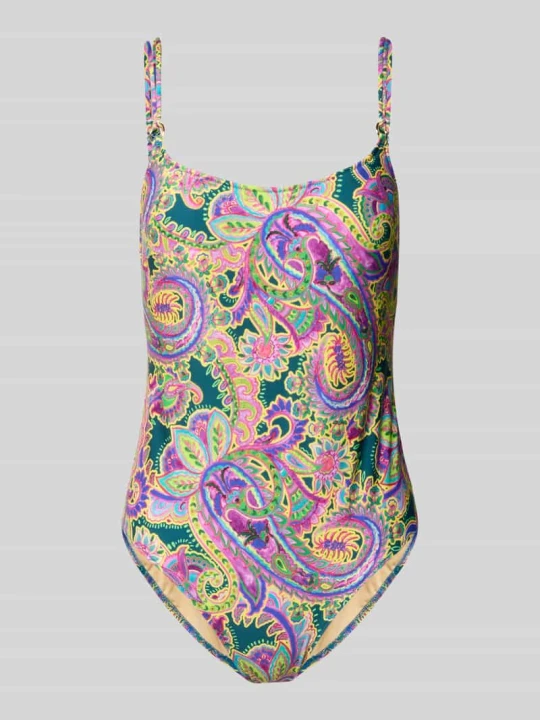 Zdjęcie produktu Kostium kąpielowy o kroju slim fit z wzorem paisley na całej powierzchni model 'Lise' MARIE JO Mocnoróżowy