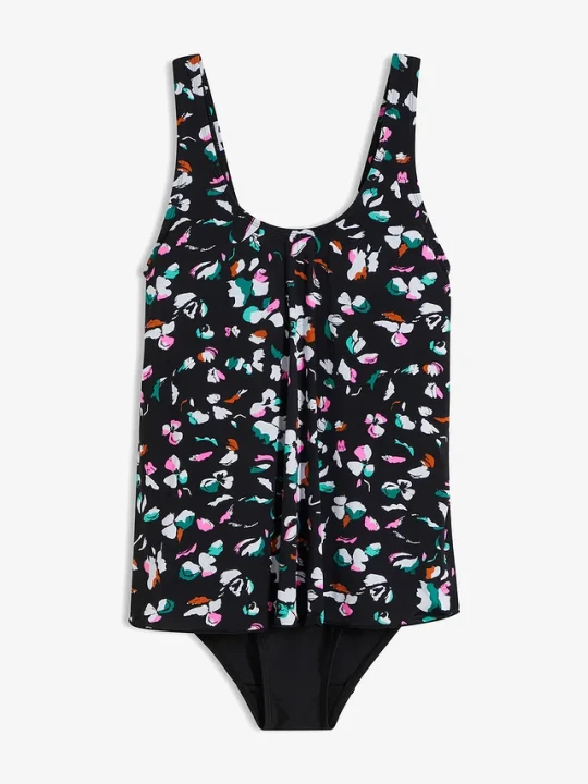 Zdjęcie produktu Kostium kąpielowy w optyce tankini BonPrix czarny