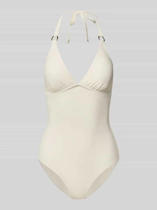Zdjęcie produktu Kostium kąpielowy z fakturowanym wzorem model 'Millor Beach' JOOP! Złamany biały