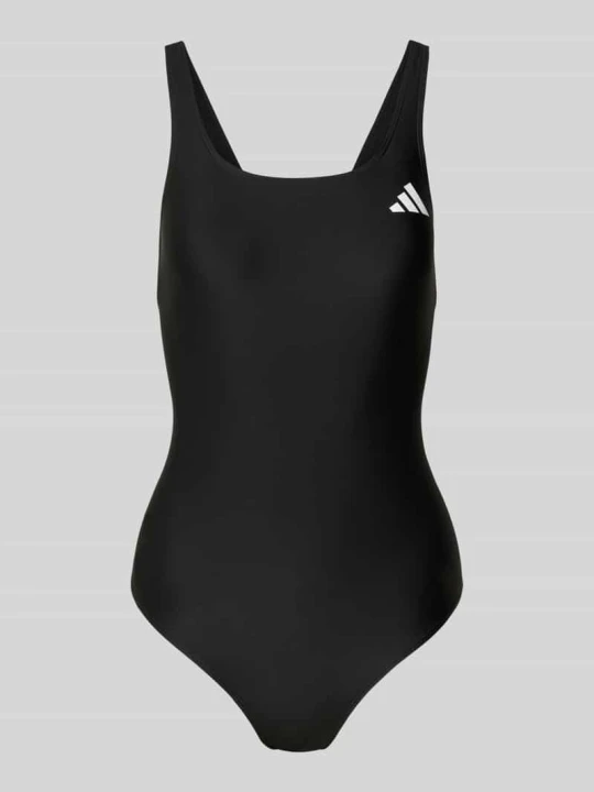 Zdjęcie produktu Kostium kąpielowy z nadrukiem z logo Adidas Czarny