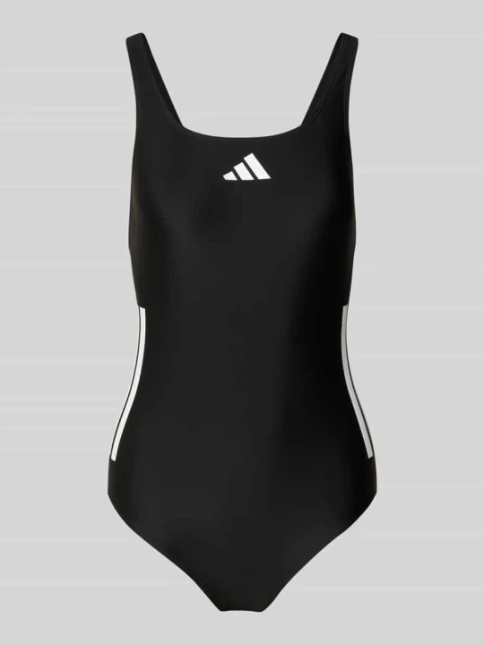 Zdjęcie produktu Kostium kąpielowy z nadrukiem z logo Adidas Czarny