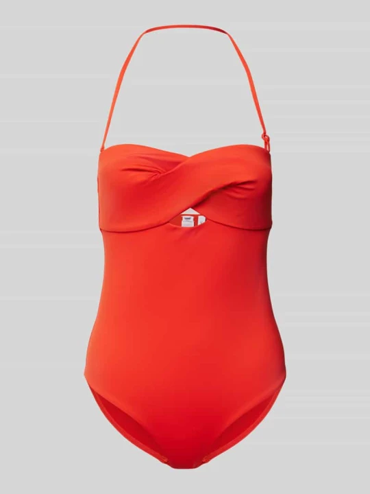 Zdjęcie produktu Kostium kąpielowy z wiązaniem na szyi Calvin Klein Czerwony