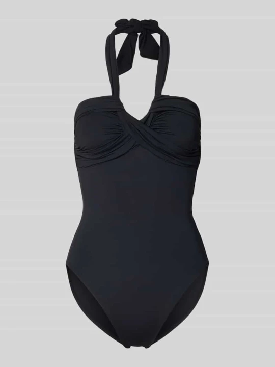 Zdjęcie produktu „Kostium kąpielowy z wiązaniem na szyi” Seafolly Czarny