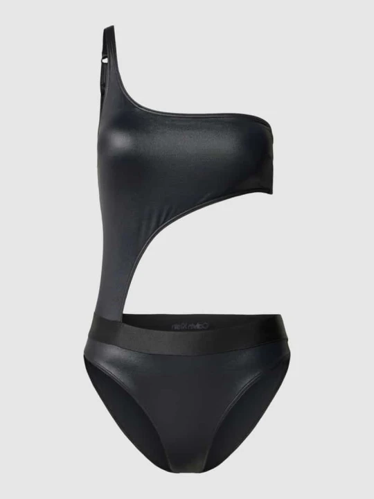 Zdjęcie produktu Kostium kąpielowy z wycięciem model ‘CK REFINED’ Calvin Klein Czarny