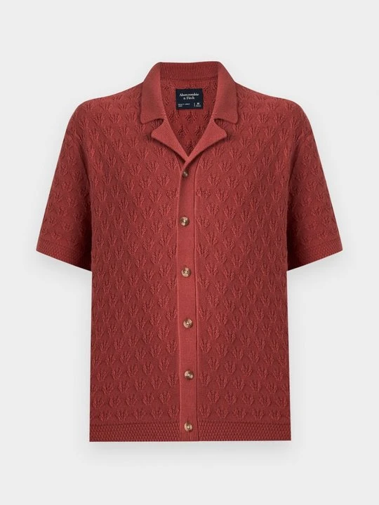 Zdjęcie produktu Koszula Abercrombie & Fitch ciemnoczerwony