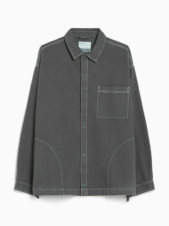 Zdjęcie produktu Koszula Bershka ciemnoszary melanż