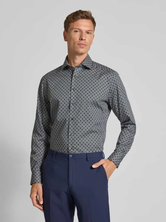 Zdjęcie produktu Koszula biznesowa Modern Fit z czystej bawełny Olymp Zielony