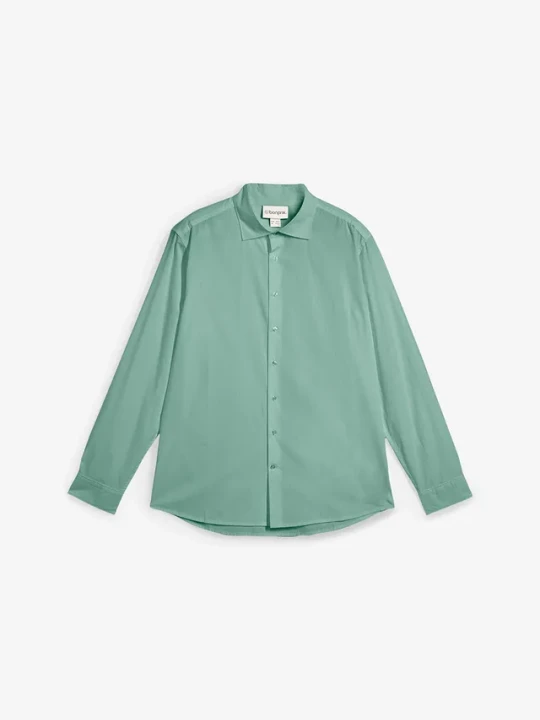Zdjęcie produktu Koszula biznesowa nie wymagająca prasowania, z czystej bawełny, regular fit BonPrix zielony