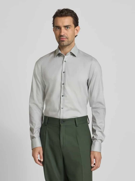 Zdjęcie produktu Koszula biznesowa o kroju slim fit z bardzo długim rękawem OLYMP Level 5 Zielony