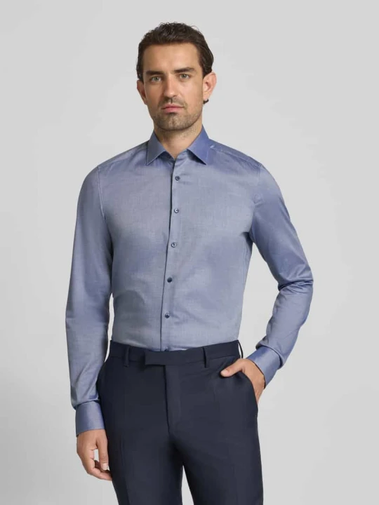 Zdjęcie produktu Koszula biznesowa o kroju slim fit z bardzo długim rękawem OLYMP Level 5 Granatowy