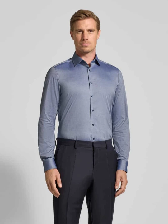 Zdjęcie produktu Koszula biznesowa o kroju slim fit z kołnierzykiem typu kent OLYMP Level 5 Granatowy
