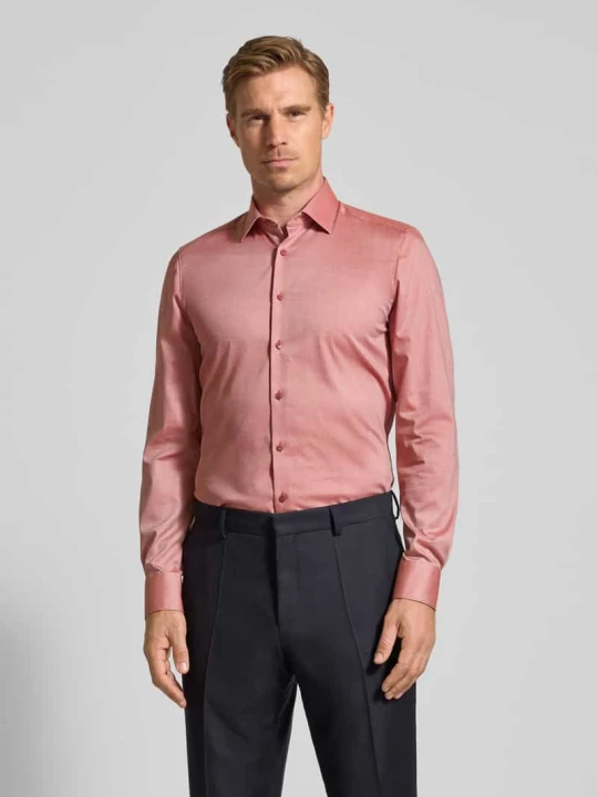 Zdjęcie produktu Koszula biznesowa o kroju slim fit z kołnierzykiem typu kent OLYMP Level 5 Terakotowy