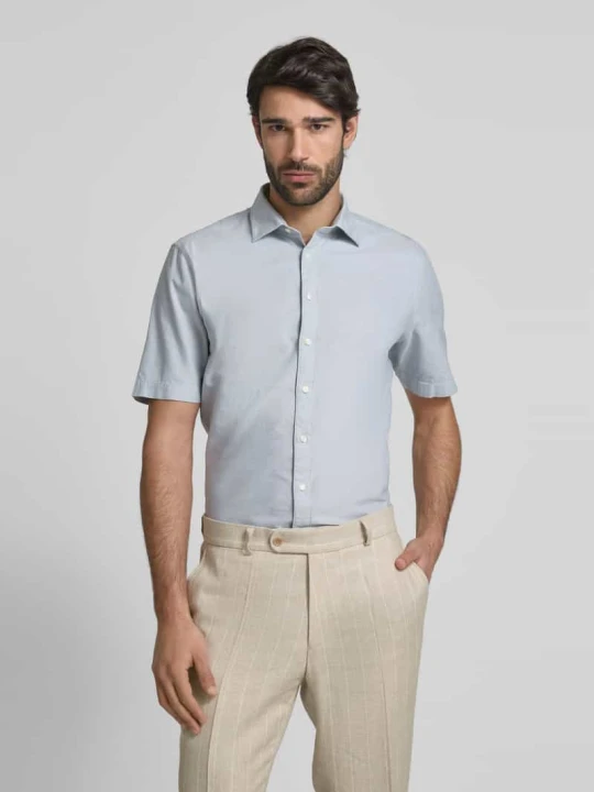 Zdjęcie produktu Koszula biznesowa o kroju casual fit z rękawem o dł. 1 / 2 Jake*s Jasnozielony