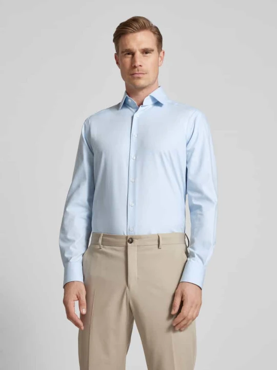 Zdjęcie produktu Koszula biznesowa o kroju modern fit z kołnierzykiem typu kent Olymp Błękitny