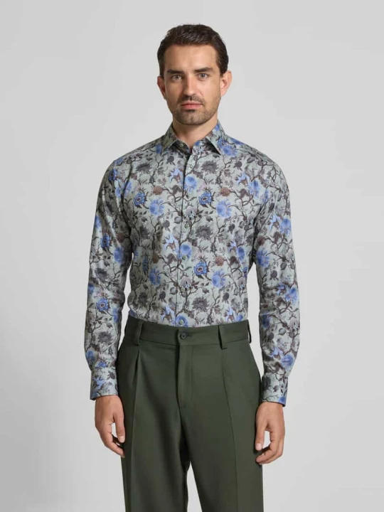 Zdjęcie produktu Koszula biznesowa o kroju modern fit z kołnierzykiem typu kent Olymp Zielony