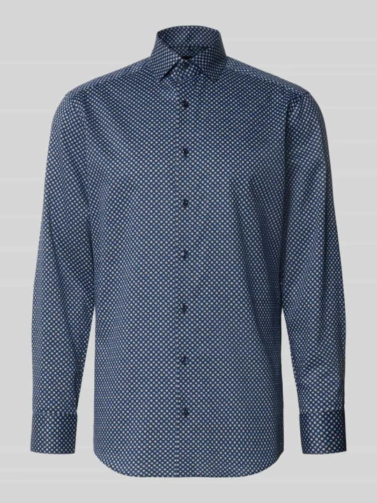 Zdjęcie produktu Koszula biznesowa o kroju nowoczesnym z czystej bawełny Olymp Granatowy