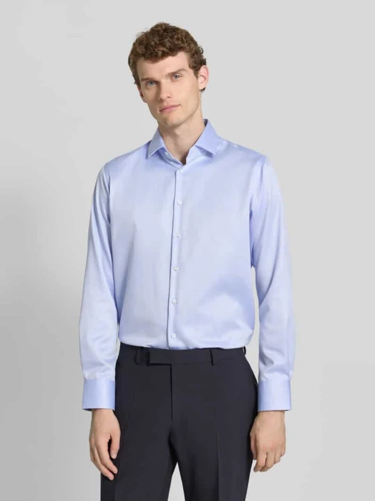 Zdjęcie produktu Koszula biznesowa o kroju regular fit z bawełny z kołnierzykiem typu cutaway Christian Berg Błękitny