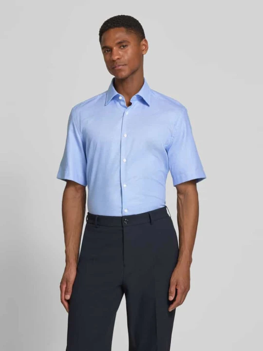 Zdjęcie produktu Koszula biznesowa o kroju regular fit z czystej bawełny model 'H-JOE-K-SH-C1-262' Boss Błękitny