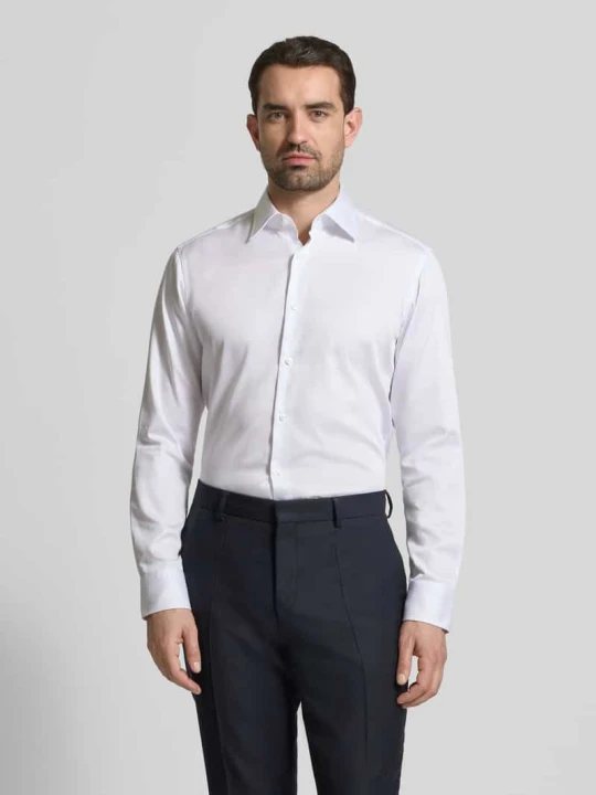 Zdjęcie produktu Koszula biznesowa o kroju regular fit z czystej bawełny model 'H JOE KENT' Boss Biały