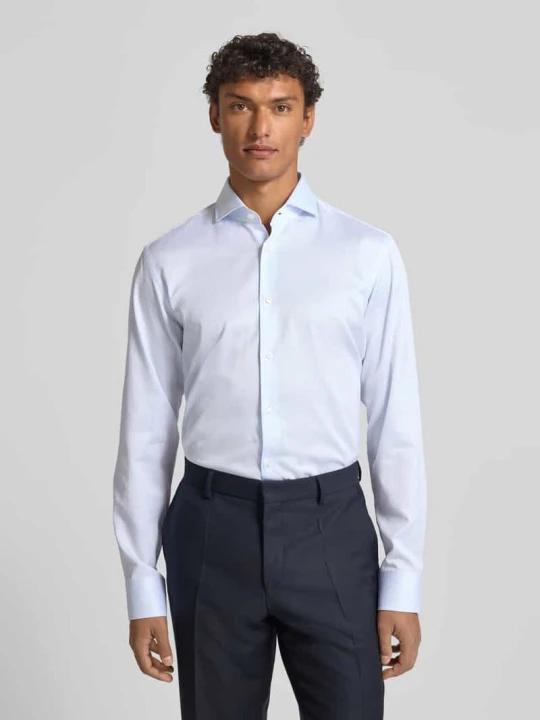 Zdjęcie produktu Koszula biznesowa o kroju regular fit z czystej bawełny model „JOE” Boss Błękitny