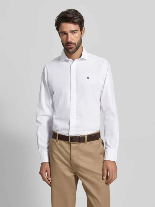 Zdjęcie produktu Koszula biznesowa o kroju regular fit z czystej bawełny Tommy Hilfiger Biały