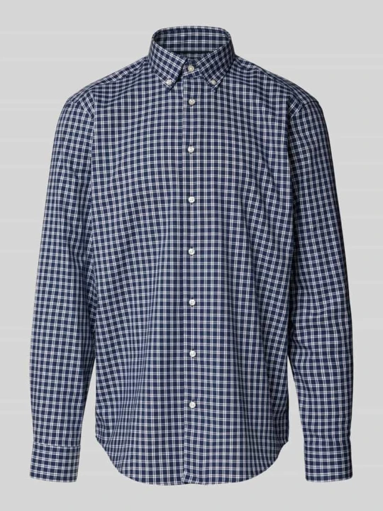 Zdjęcie produktu Koszula biznesowa o kroju regular fit z kołnierzykiem typu button down Christian Berg Granatowy