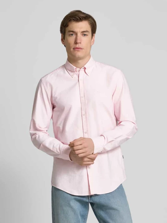 Zdjęcie produktu Koszula biznesowa o kroju regular fit z kołnierzykiem typu button down model ‘Roan’ Boss Różowy