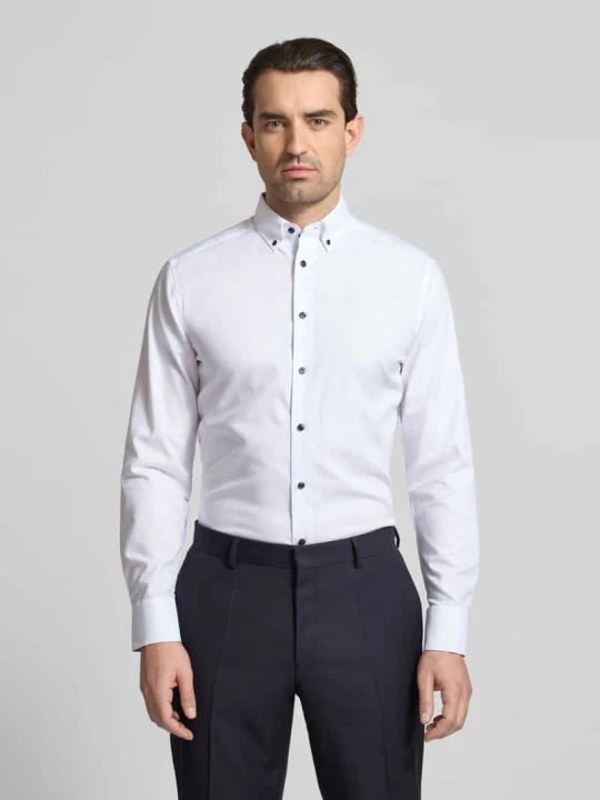 Zdjęcie produktu Koszula Biznes o kroju regular fit z kołnierzykiem typu button down Olymp Biały