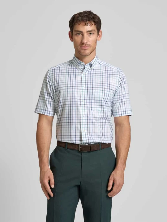 Zdjęcie produktu Koszula biznesowa o kroju regular fit z kołnierzykiem typu button down Olymp Zielony