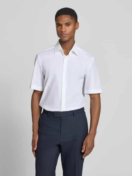Zdjęcie produktu Koszula biznesowa o kroju regular fit z mieszanki bawełny model 'H-JOE-K-SH-C1-262' Boss Biały