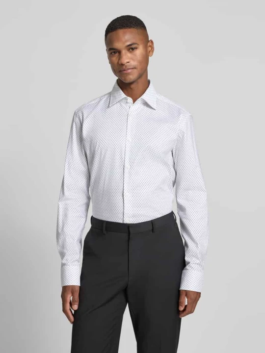 Zdjęcie produktu Koszula biznesowa o kroju regular fit z mieszanki bawełny model ‘JOE’ Boss Biały