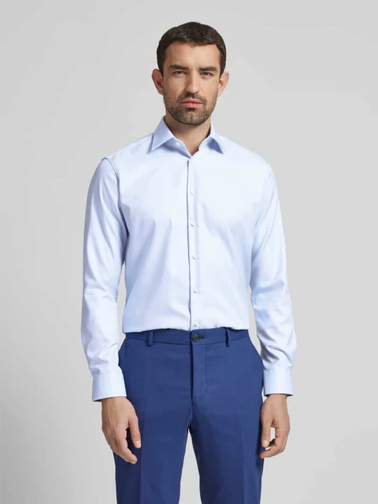 Zdjęcie produktu Koszula biznesowa o kroju regular fit z tkaniny big twill Christian Berg Jasnoniebieski