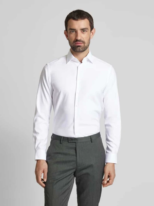 Zdjęcie produktu Koszula biznesowa o kroju regular fit z tkaniny big twill Christian Berg Biały