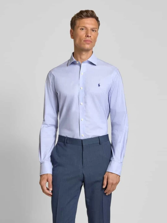 Zdjęcie produktu Koszula biznesowa o kroju regular fit z wyhaftowanym logo Polo Ralph Lauren Błękitny