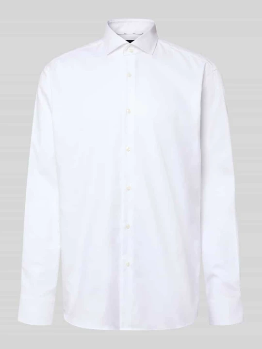 Zdjęcie produktu Koszula biznesowa o kroju regular fit ze splotu twill z bardzo długim rękawem Boss Biały