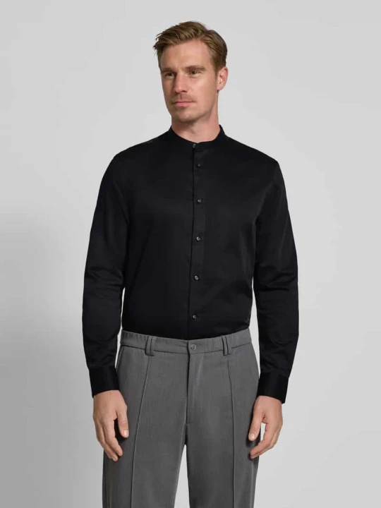 Zdjęcie produktu Koszula biznesowa o kroju relaxed fit ze stójką Jake*s Czarny