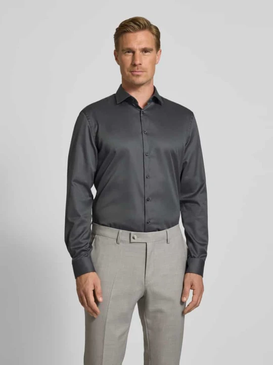 Zdjęcie produktu Koszula biznesowa o kroju slim fit i jakości premium Jake*s Antracytowy