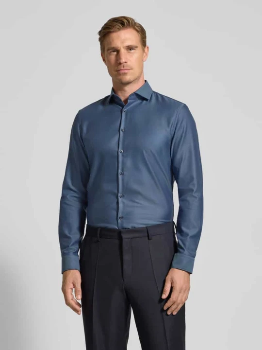 Zdjęcie produktu Koszula biznesowa o kroju slim fit i jakości premium Jake*s Granatowy