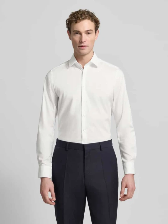 Zdjęcie produktu Koszula o kroju slim fit biznes z splotu twill OLYMP Level 5 Biały
