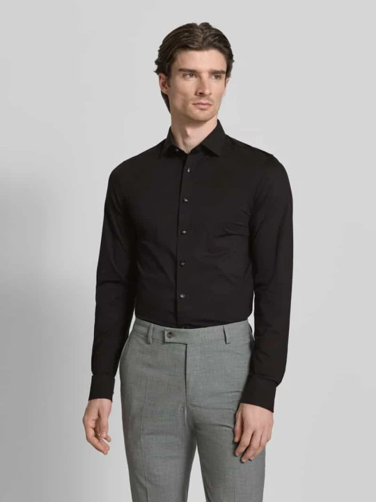 Zdjęcie produktu Koszula biznesowa o kroju slim fit w jakości premium OLYMP Level 5 Czarny