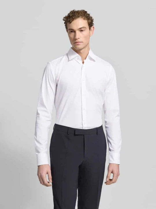 Zdjęcie produktu Koszula biznesowa o kroju slim fit z bardzo długim rękawem Boss Biały