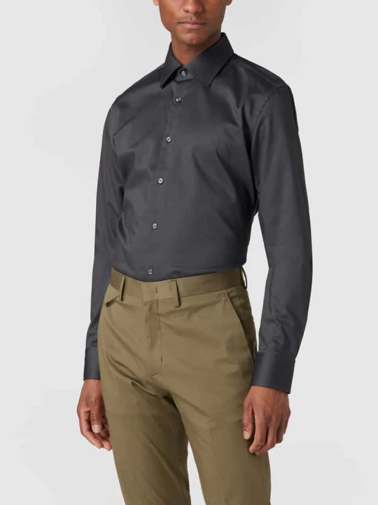 Zdjęcie produktu Koszula biznesowa o kroju slim fit z bardzo długim rękawem Boss Antracytowy