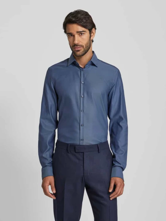 Zdjęcie produktu Koszula biznesowa o kroju slim fit z bardzo długim rękawem Jake*s Granatowy