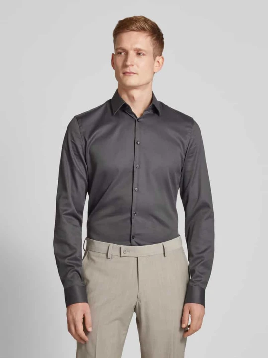 Zdjęcie produktu Koszula biznesowa o kroju slim fit z bardzo długim rękawem Jake*s Antracytowy