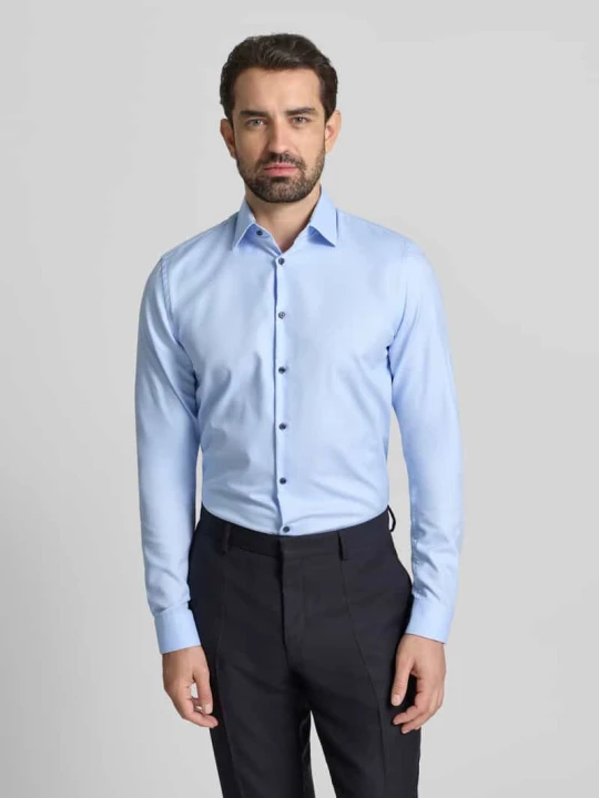 Zdjęcie produktu Koszula biznesowa o kroju slim fit z bardzo długim rękawem Jake*s Błękitny