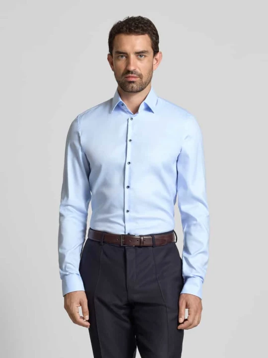Zdjęcie produktu Koszula biznesowa o kroju slim fit z bardzo długim rękawem Jake*s Błękitny