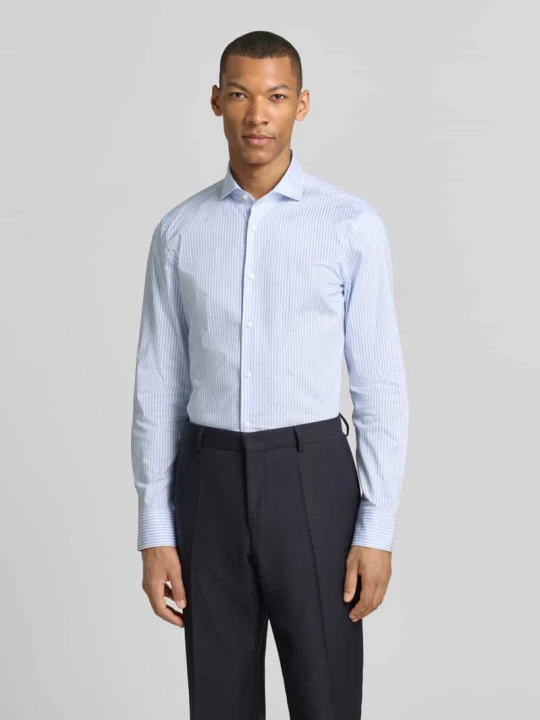 Zdjęcie produktu Koszula biznesowa o kroju slim fit z bardzo długim rękawem model 'H-HANK-SP-C1' Boss Błękitny